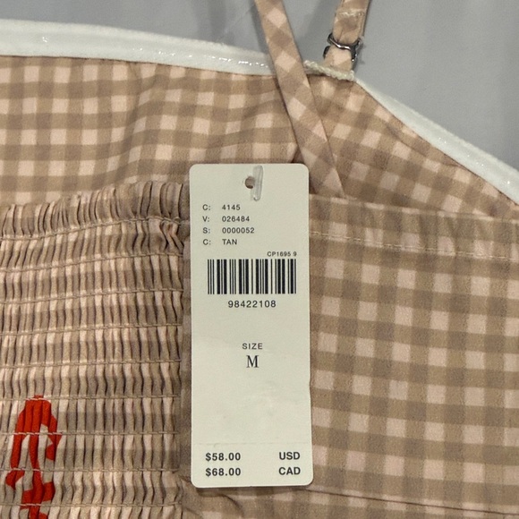 Anchor Print Beige and Red Women's Capris Set - Picture 13 of 15